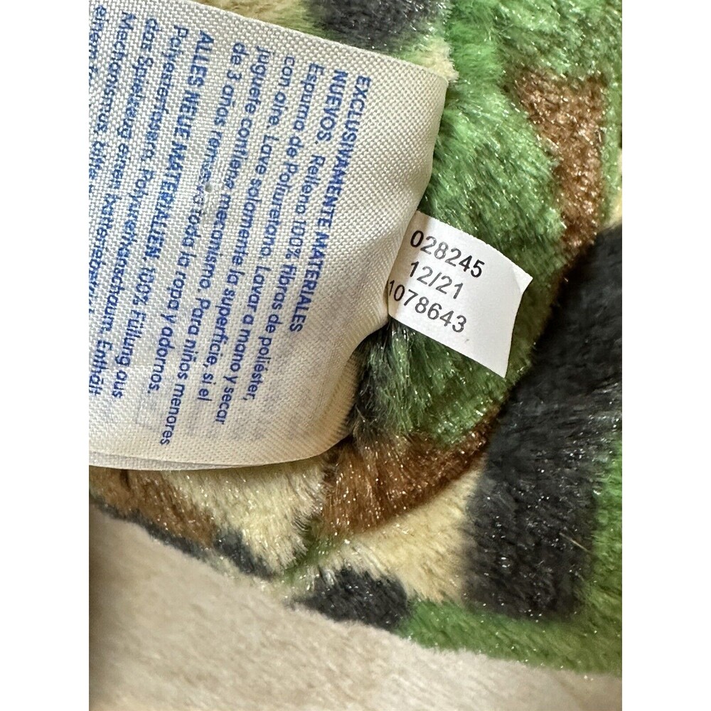 Build A Bear Workshop Camouflage Bear Camo Print Army Green Teddy Plush Toy 16" - Picture 5 of 5